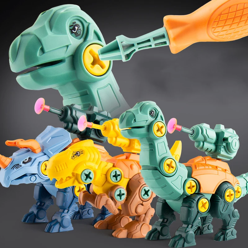 Фото DIY винтовые Динозавры юрского периода детские игрушки для детей 3 лет сборные