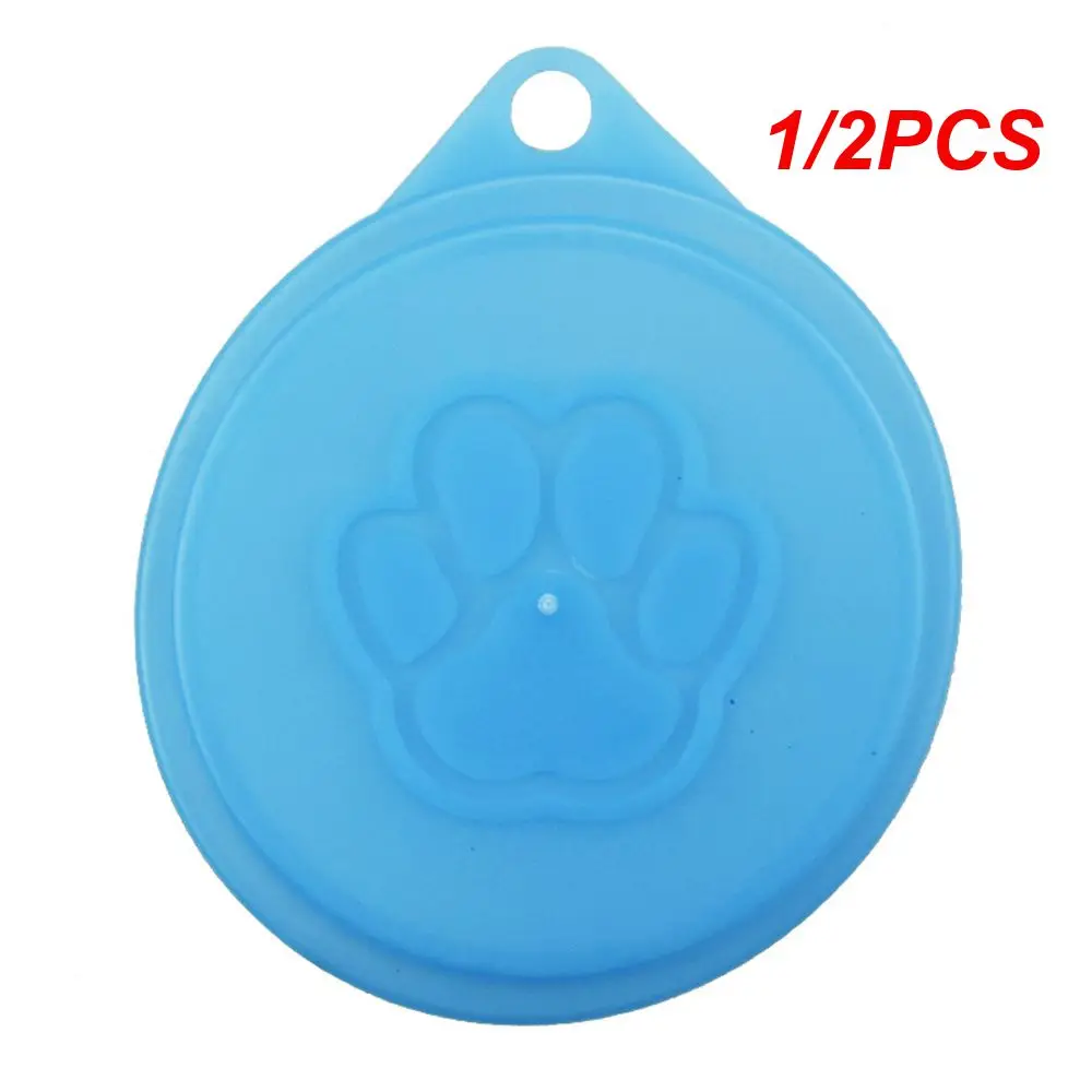 

1/2PCS Pet Food Tin Cover Plastic Lids Can Caps Fresh Top Covers Storage Reusable Food Storage Keep Fresh Tin Cover Cans