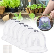 6pcs Reusable Plastic Greenhouse Garden Plant Bell Cover Plant Germination Cover Dome Frost Guard Freeze Protection
6pcs Reusable Plastic Greenhouse Garden Plant Bell Cover Plant Germination Cover Dome Frost Guard Freeze Protection
