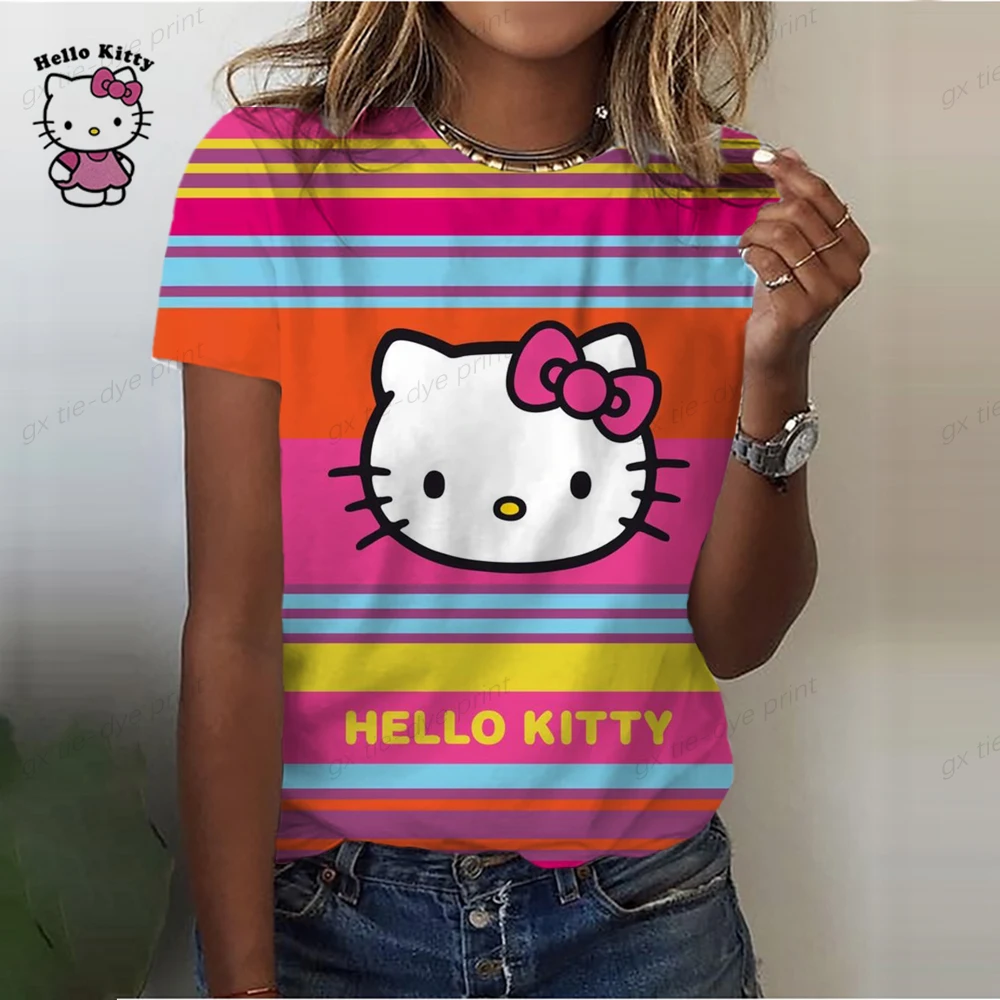 Футболка женская оверсайз с принтом Hello Kitty, модный топ в стиле Харадзюку, мультяшный рисунок, Y2k, одежда на лето
Футболка женская оверсайз с принтом Hello Kitty, модный топ в стиле Харадзюку, мультяшный рисунок, Y2k, одежда на лето