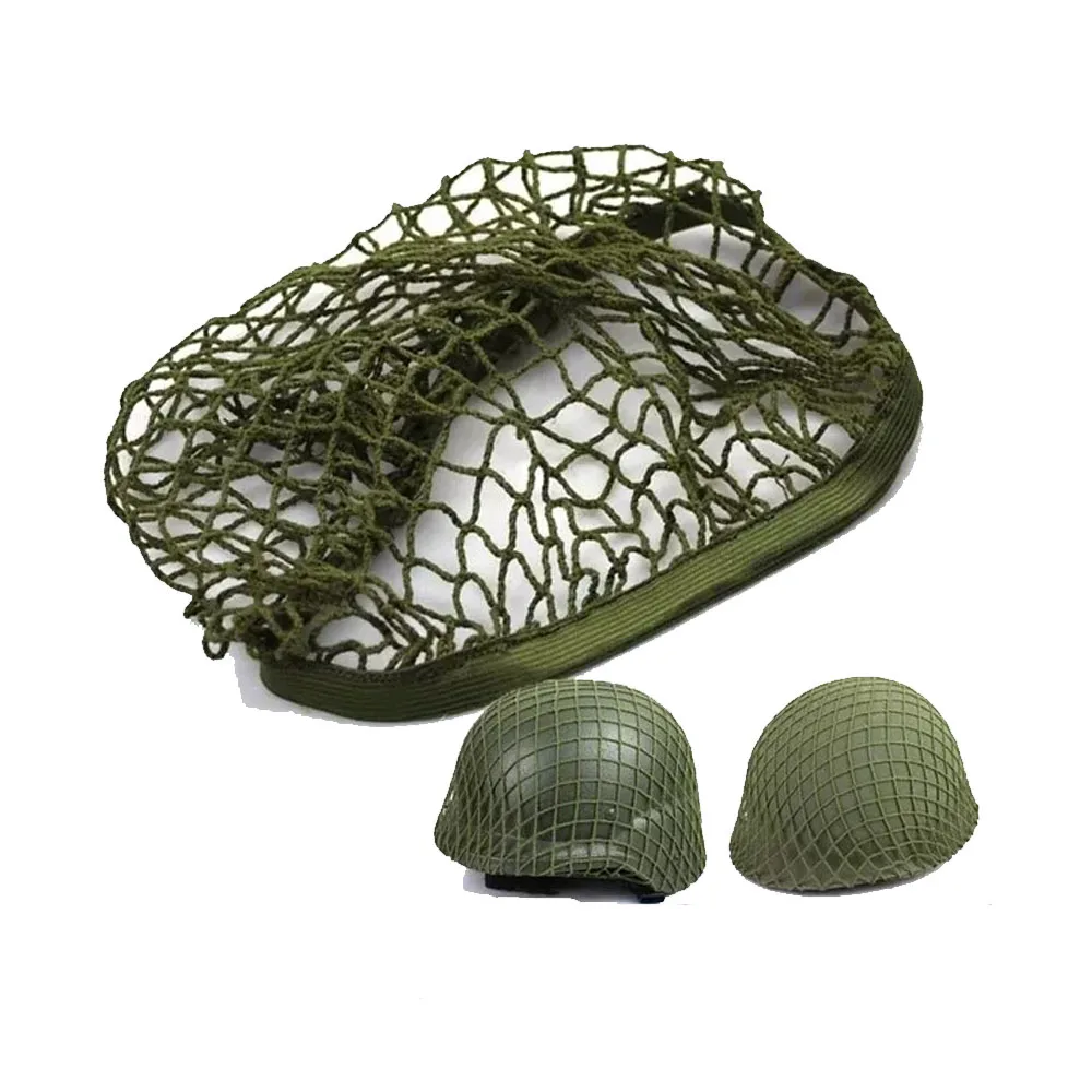 

MK2 M1 M35 Helmet Army Green Hat Replica WW2 WWII Tactical Headgear Outdoor Muti Tool Knit （Only Net Cover ）