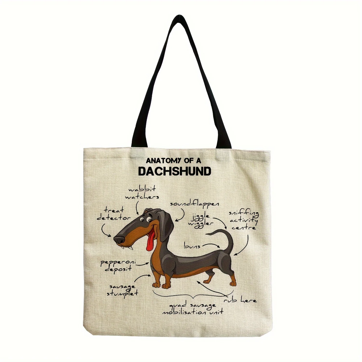 Cute Sausage Dog Print Tote Bag 3 Sa8429248136048ea80006c9b76f5a8c4d