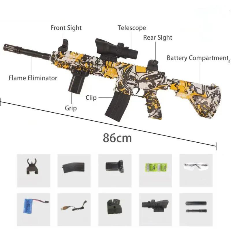 

M416 гидрогелевые пистолеты, электрическая Водяная бомба, гелевый пистолет для мячей, игрушечная АВТОМАТИЧЕСКАЯ ВИНТОВКА, снайперское Пейнтбольное оружие, граффити, игра CS стрельба для мальчиков