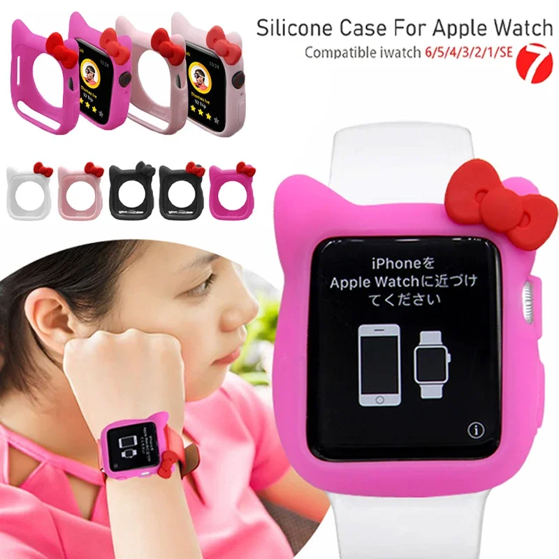 Girls Cute Cartoon Protective Case For Apple Watch Se 7 41 45mm 38mm 44 40 42mm Silicone Bumper Cover For iWatch Series 6 5 4321
Girls Cute Cartoon Protective Case For Apple Watch Se 7 41 45mm 38mm 44 40 42mm Silicone Bumper Cover For iWatch Series 6 5 4321