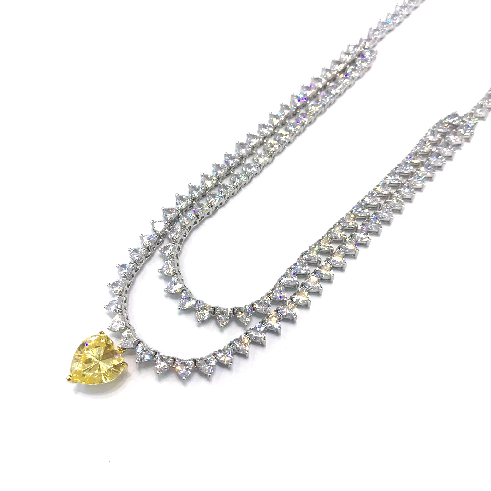 Luxury Necklace Sterling 925 Silver Created Moissanite Pendant for Women Party Wedding Choker Jewelry Gift 5 Mallzona Sa8475a661ecc485997c003555df28691o Luxury Necklace Sterling 925 Silver Created Moissanite Pendant for Women Party Wedding Choker Jewelry Gift Mallzona