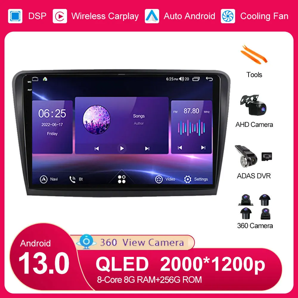 Android 13 For Skoda Superb 2 B6 2008 - 2015 Car Navigation Stereo Head Unit 360 Camera GPS
Android 13 For Skoda Superb 2 B6 2008 - 2015 Car Navigation Stereo Head Unit 360 Camera GPS