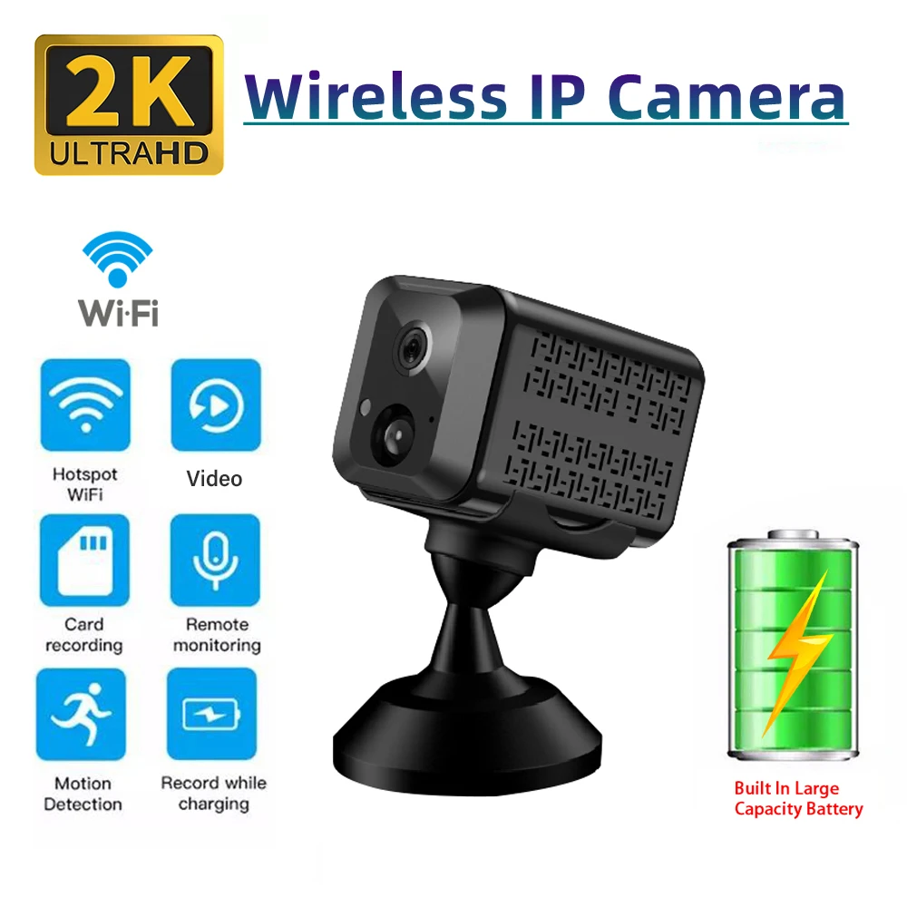 Ultra HD 2K WiFi Mini Camera Surveillance Cameras Sensor Camcorde Web Video Smart Home Safety Wireless Security Body Camera
Ultra HD 2K WiFi Mini Camera Surveillance Cameras Sensor Camcorde Web Video Smart Home Safety Wireless Security Body Camera