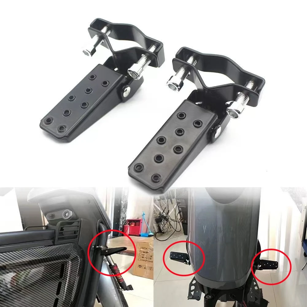 

1 Pair Retro Motorcycle Foldable Foot Pegs Shock-absorbing Pedals Modified Parts