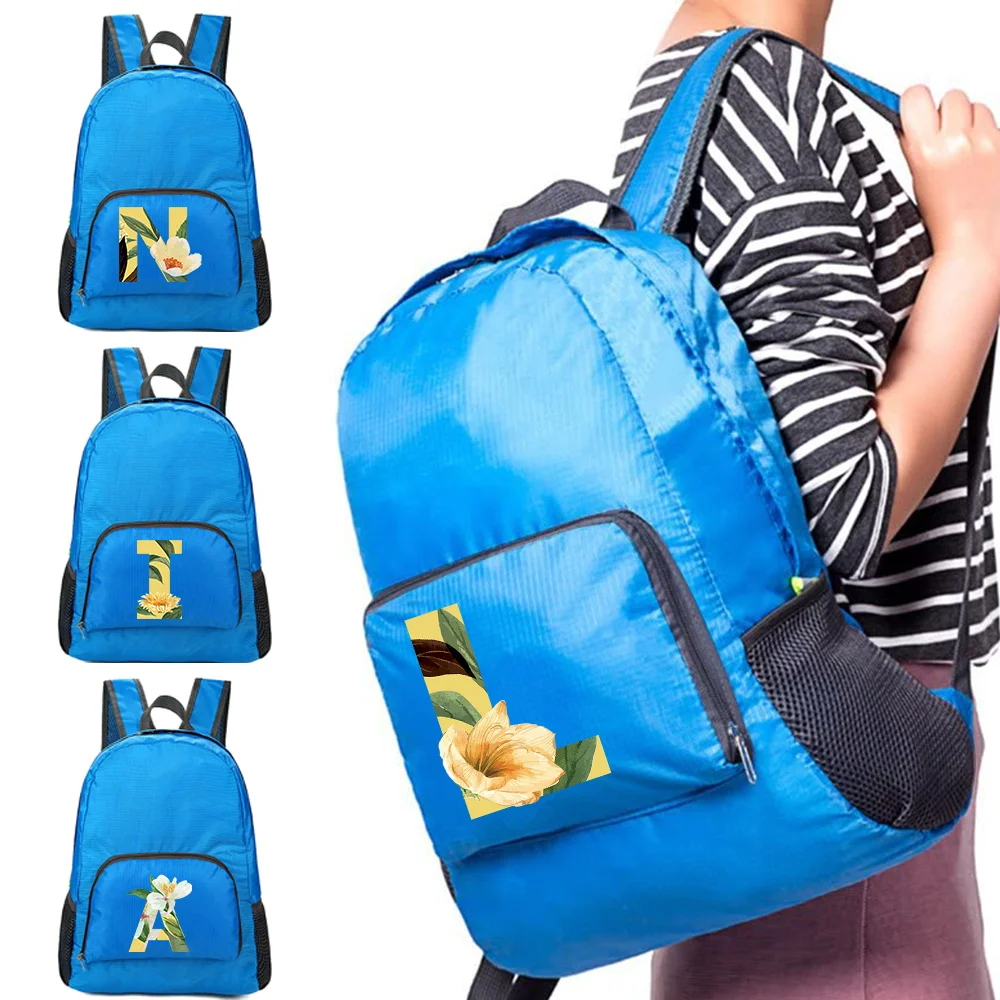 Foldable Backpacks 2022 Women Ultralight Portable Folding Daypack Travel Hiking Sports Outdoor Pack Floral Letter Print Backpack
Foldable Backpacks 2022 Women Ultralight Portable Folding Daypack Travel Hiking Sports Outdoor Pack Floral Letter Print Backpack