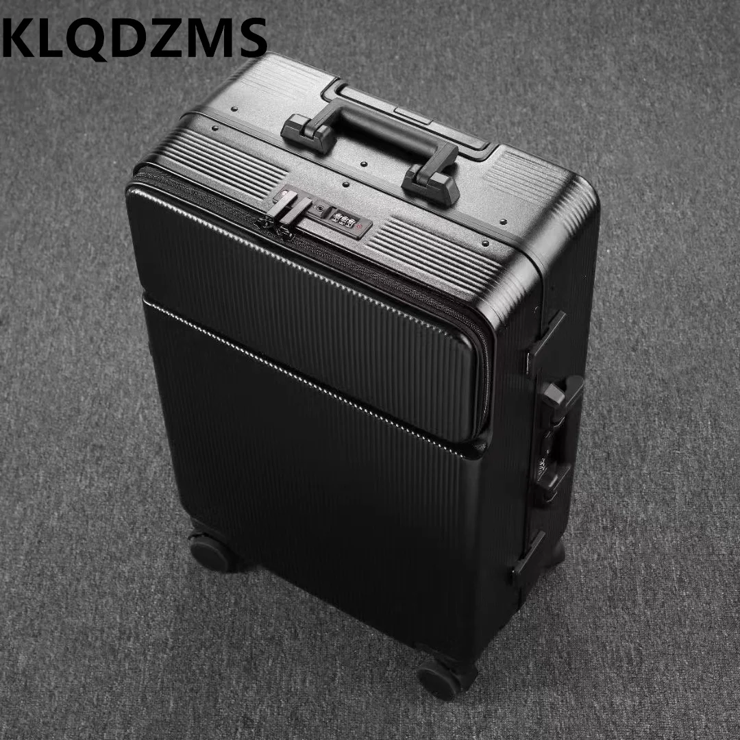 

KLQDZMS 20"24" PC Luggage Ladies Front Opening Laptop Trolley Case 28 Inch Men's Password Box Universal Wheel Rolling Suitcase