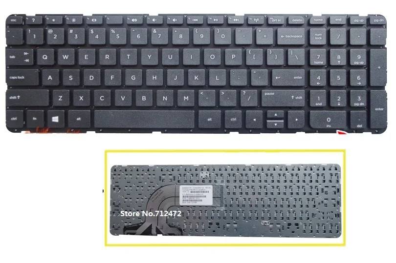 

Клавиатура для ноутбука HP 15-F 15-F000 15-F100 15-F200 15-f009wm 15-F085WM 15-f027ca 15-f033wm 15-f039wm