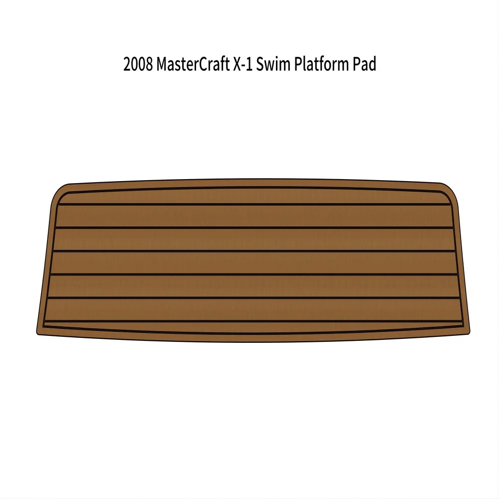 

2008 MasterCraft X-1 Swim Platform Pad Boat EVA Faux Foam Teak Deck Floor Mat Mat Backing Self Adhesive SeaDek Gatorstep Style