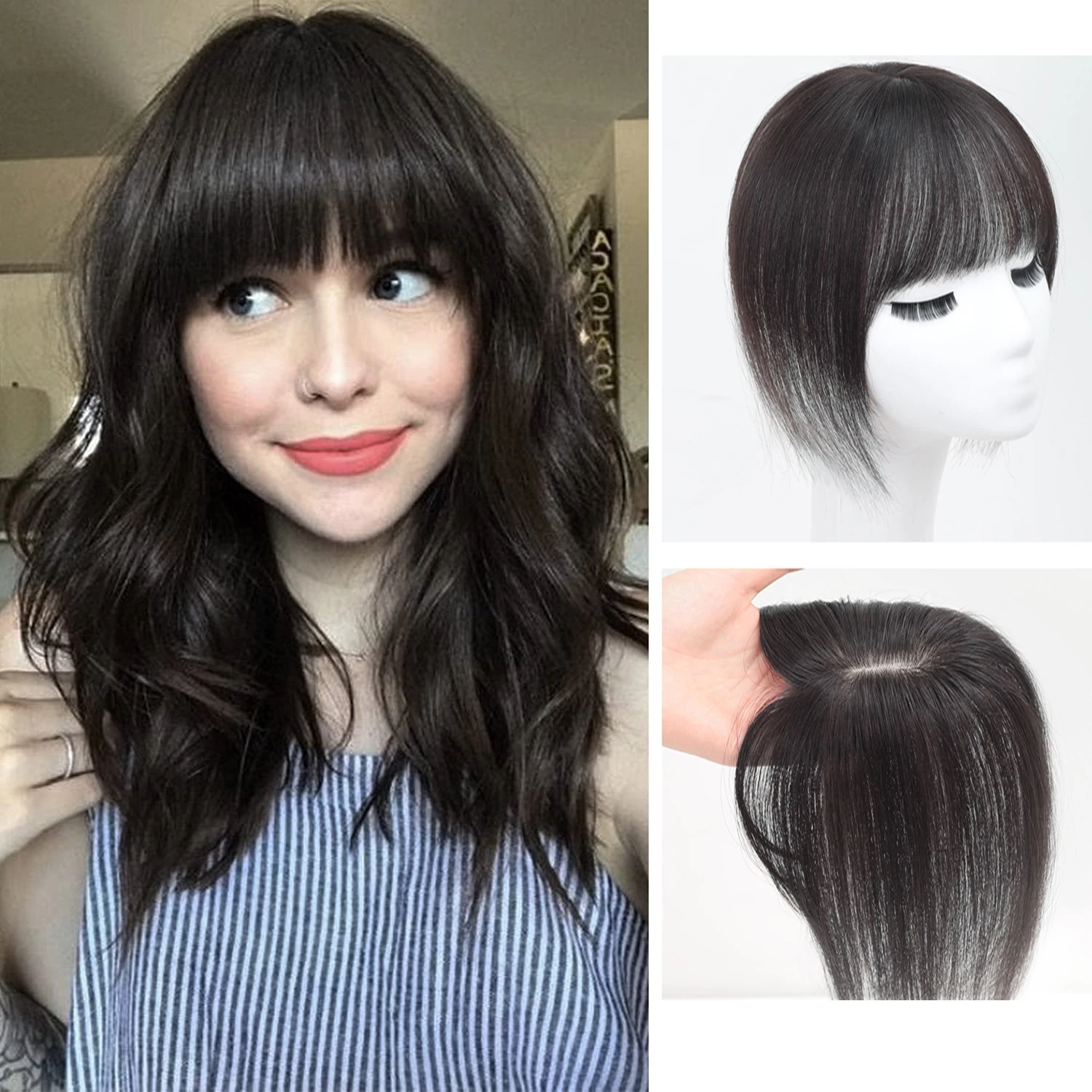 Long Straight Best Virgin Human Hair Topper With Full Bangs For Women Brazilian Hair Toupee Topper Fine Hairpiece Silk Base
Long Straight Best Virgin Human Hair Topper With Full Bangs For Women Brazilian Hair Toupee Topper Fine Hairpiece Silk Base