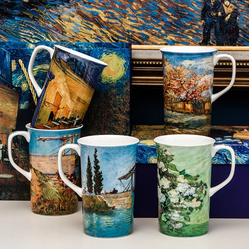 Van Gogh's Large-capacity Bone China Mug Couple Ceramic Mug with Lid Spoon Gift Cup Ceramic Mug Coffee Mug Coffee Cups
Van Gogh's Large-capacity Bone China Mug Couple Ceramic Mug with Lid Spoon Gift Cup Ceramic Mug Coffee Mug Coffee Cups