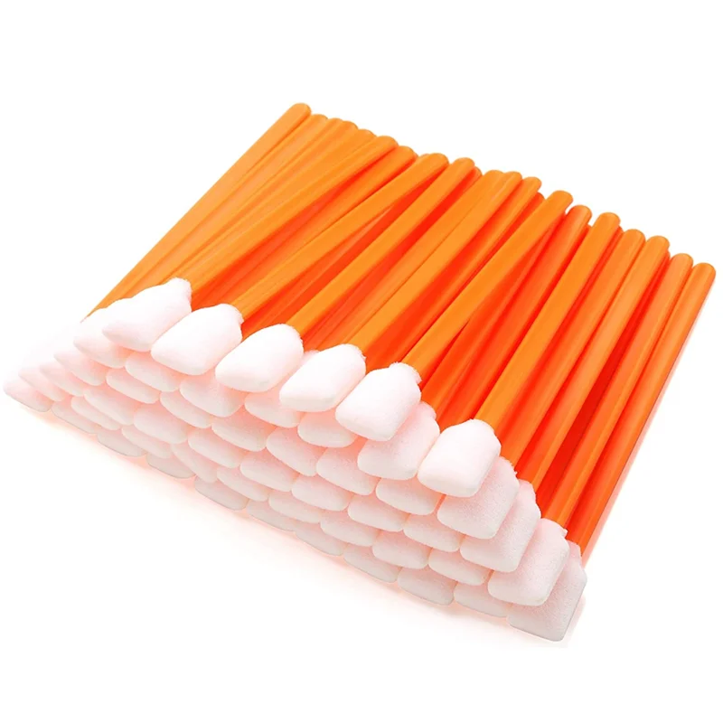 

100 Pcs Foam Swabs Sticks Cleanroom Detailing Swab Sponge Sticks for Inkjet Printer, Optical Instruments,Camera Sensors