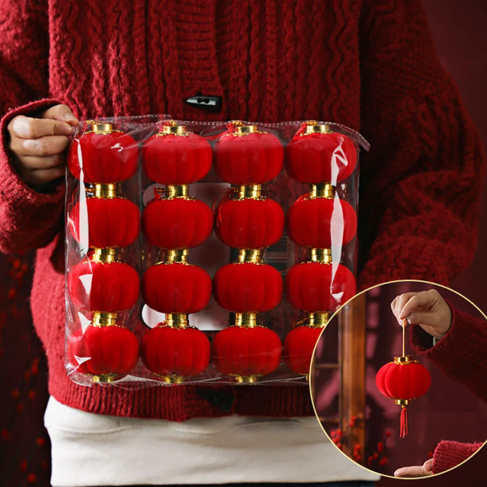 9-30PCS New Year Lantern Hanging Flocking Fabric Festive Atmosphere Ornaments For Outdoor Gatherings Or Indoor Home Decoration
9-30PCS New Year Lantern Hanging Flocking Fabric Festive Atmosphere Ornaments For Outdoor Gatherings Or Indoor Home Decoration