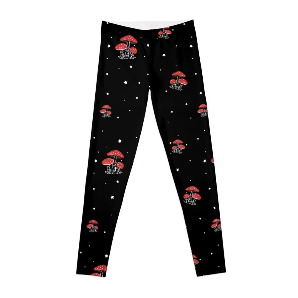 

Mushrooms Fungi Fly Agaric Amanita Leggings Jogger pants Women sportwear gym clothing Women's sports pants Womens Leggings