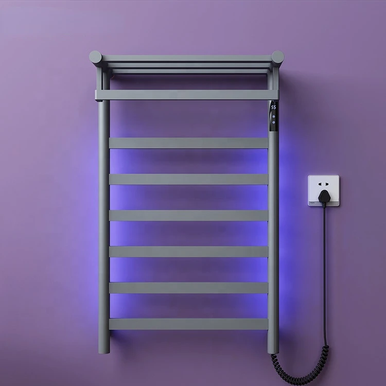 Modern design bathroom heated bars hot towel rail warmer electric towel bar wall-mounted heated towel rack
Modern design bathroom heated bars hot towel rail warmer electric towel bar wall-mounted heated towel rack