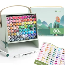 ALP 80 Colors Alcohol Markers Permanent Sketching Marker Pen for Artists Adult Students Drawing Perfect for Gift
ALP 80 Colors Alcohol Markers Permanent Sketching Marker Pen for Artists Adult Students Drawing Perfect for Gift