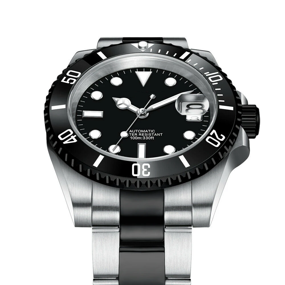 Custom logo Automatic NH35 Mens Watch Stainless Steel 10Bar Waterproof Mechanical Watch For Men Sapphire Glass Luminous Clock
Custom logo Automatic NH35 Mens Watch Stainless Steel 10Bar Waterproof Mechanical Watch For Men Sapphire Glass Luminous Clock