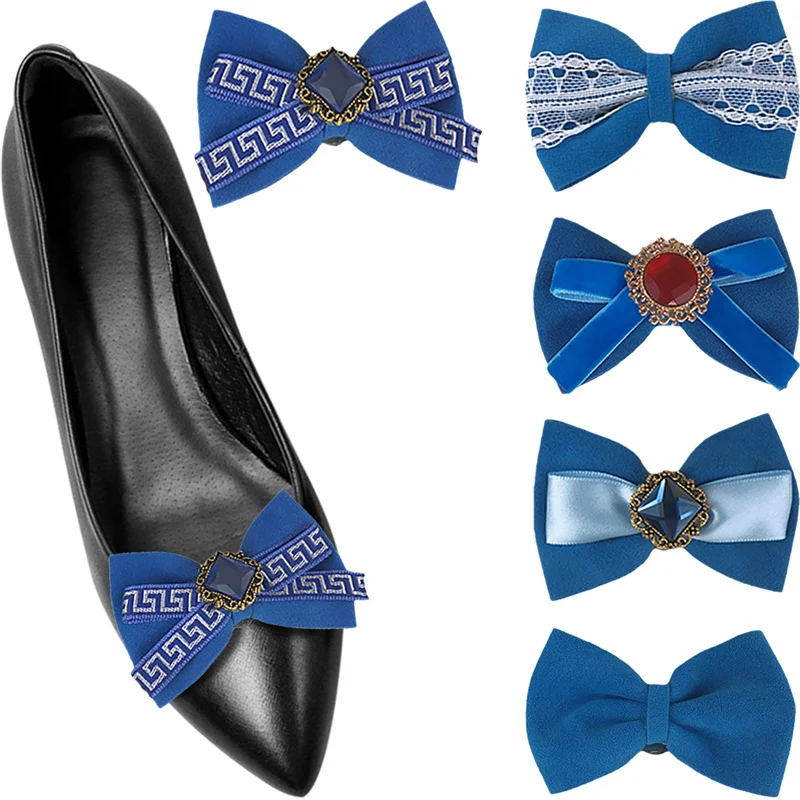 Royal Blue Bow Decorative Shoe Clips Cute Lolita Shoe Embellishment Women Shoe Decor Halloween Cosplay Pumps Accessories 2 Pcs 
Royal Blue Bow Decorative Shoe Clips Cute Lolita Shoe Embellishment Women Shoe Decor Halloween Cosplay Pumps Accessories 2 Pcs