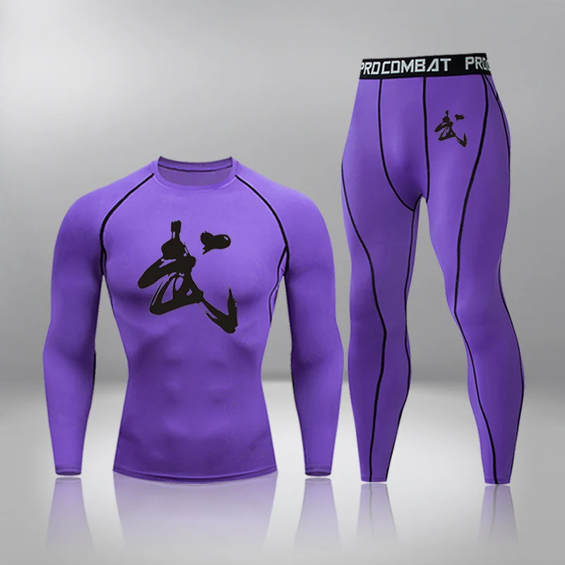 

Men's Compression Sportswear Legging Tights T-Shirt Men's Clothes Thermal Underwear Men's Running Many Colors Are Available