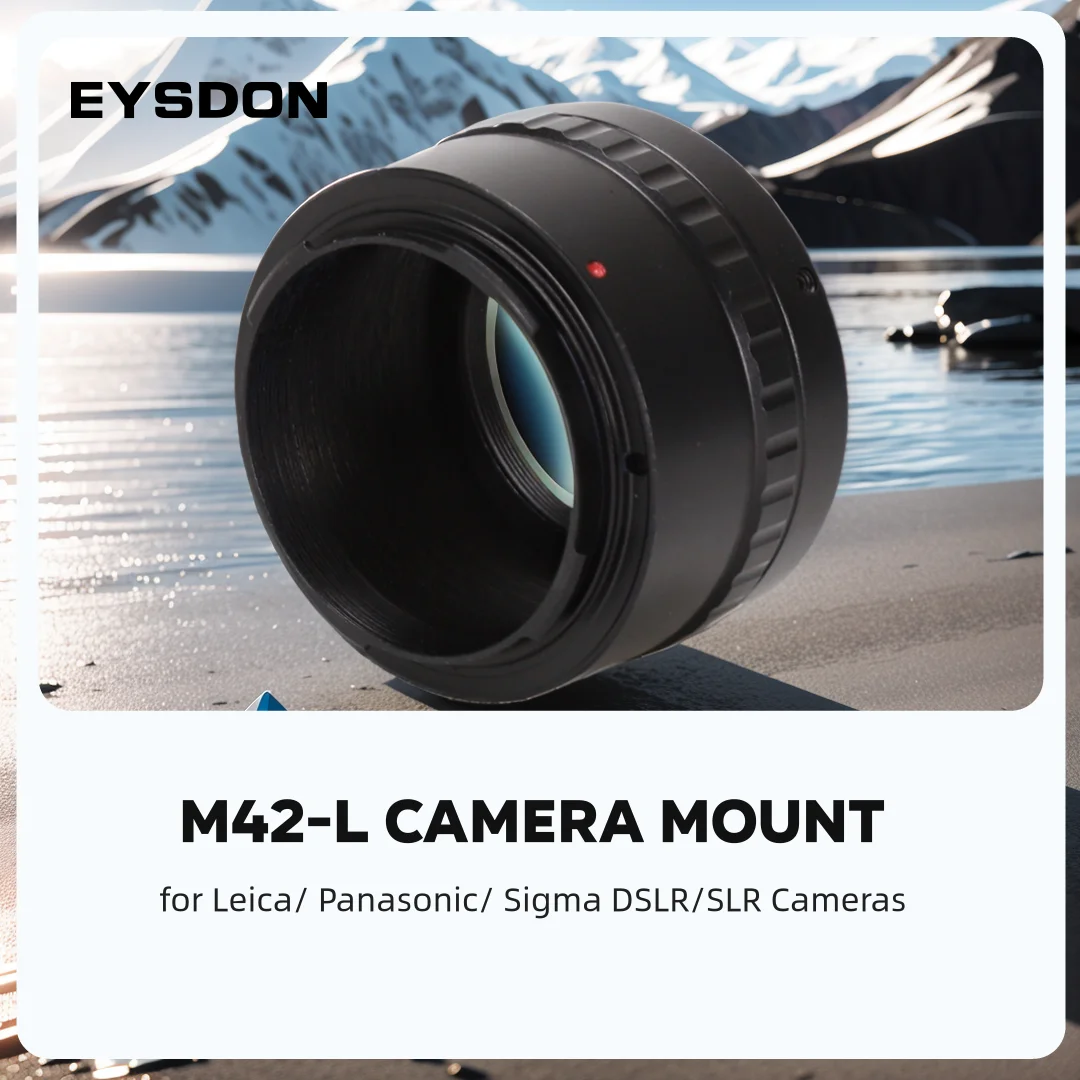 EYSDON M42 To L Mount Camera T-Ring Adapter for(Leica, Panasonic, Sigma) L Bayonet Astronomic Telescopes Photography -#92740
EYSDON M42 To L Mount Camera T-Ring Adapter for(Leica, Panasonic, Sigma) L Bayonet Astronomic Telescopes Photography -#92740