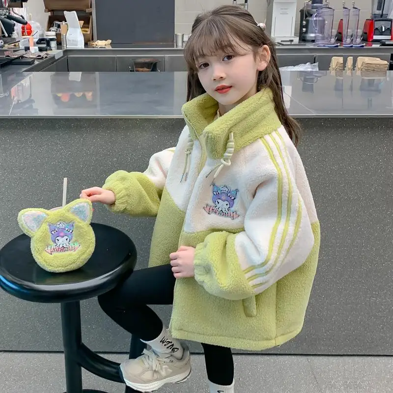 Kawaii Spring Winter Warm Coats Kuromi Anime Sanrio Children Cute Cartoon Long Sleeve Jacket Lamb Clothing Gifts for Kids
Kawaii Spring Winter Warm Coats Kuromi Anime Sanrio Children Cute Cartoon Long Sleeve Jacket Lamb Clothing Gifts for Kids