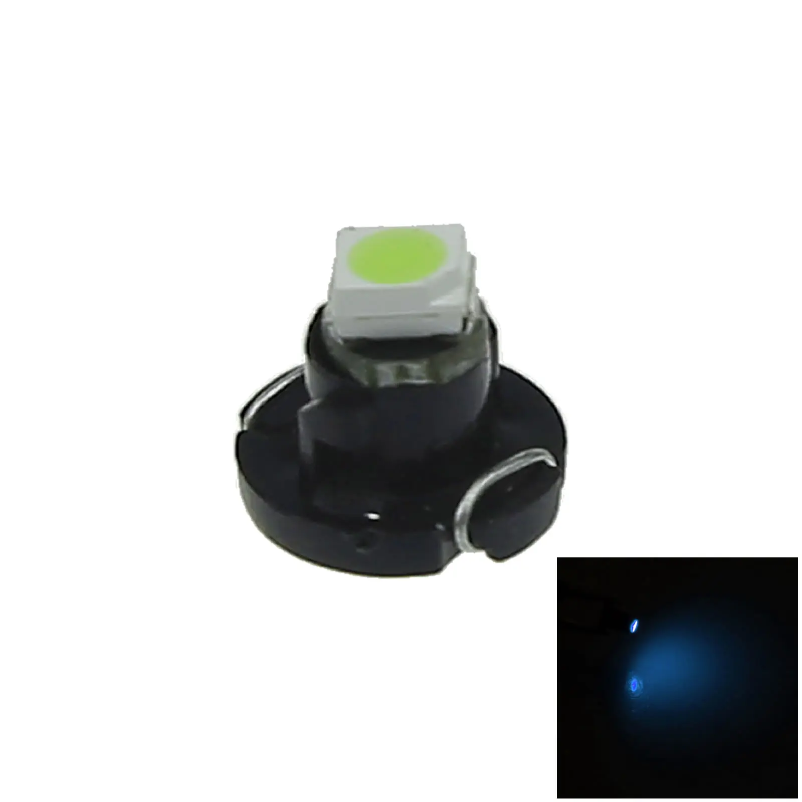 

1x Ice Blue RV T4.2 Blub NEO Dash Twist Socket HVAC Instrument Lamp 1 Emitters 1210 SMD LED 79674-S3N-941 Z2650