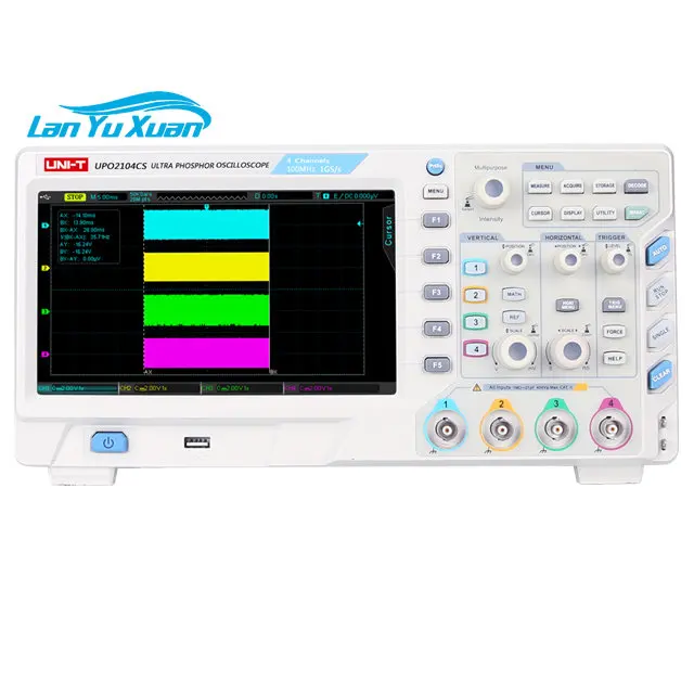 OEM/ODM Profesional Youlede Uni-t UPO2104CS Digital Storage 4 Channel Oscilloscope 100MHZ
OEM/ODM Profesional Youlede Uni-t UPO2104CS Digital Storage 4 Channel Oscilloscope 100MHZ