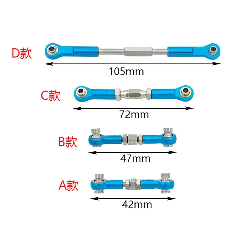 2pcs CNC Machined Aluminum Alloy Steering Rod RC Coupling Servo Rod Replacement Accessory for HSP 94111/94188 RC Car
2pcs CNC Machined Aluminum Alloy Steering Rod RC Coupling Servo Rod Replacement Accessory for HSP 94111/94188 RC Car