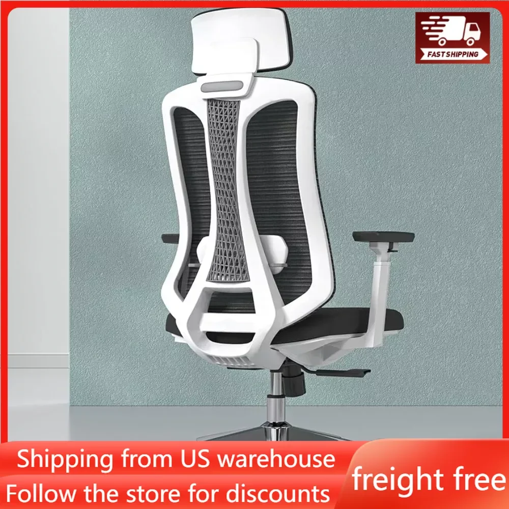 

Ergonomic Mesh Office Chair High Back Desk Chair with 3D Armrests Adjustable Lumbar Cushion & Adjustable Headrest Swivel