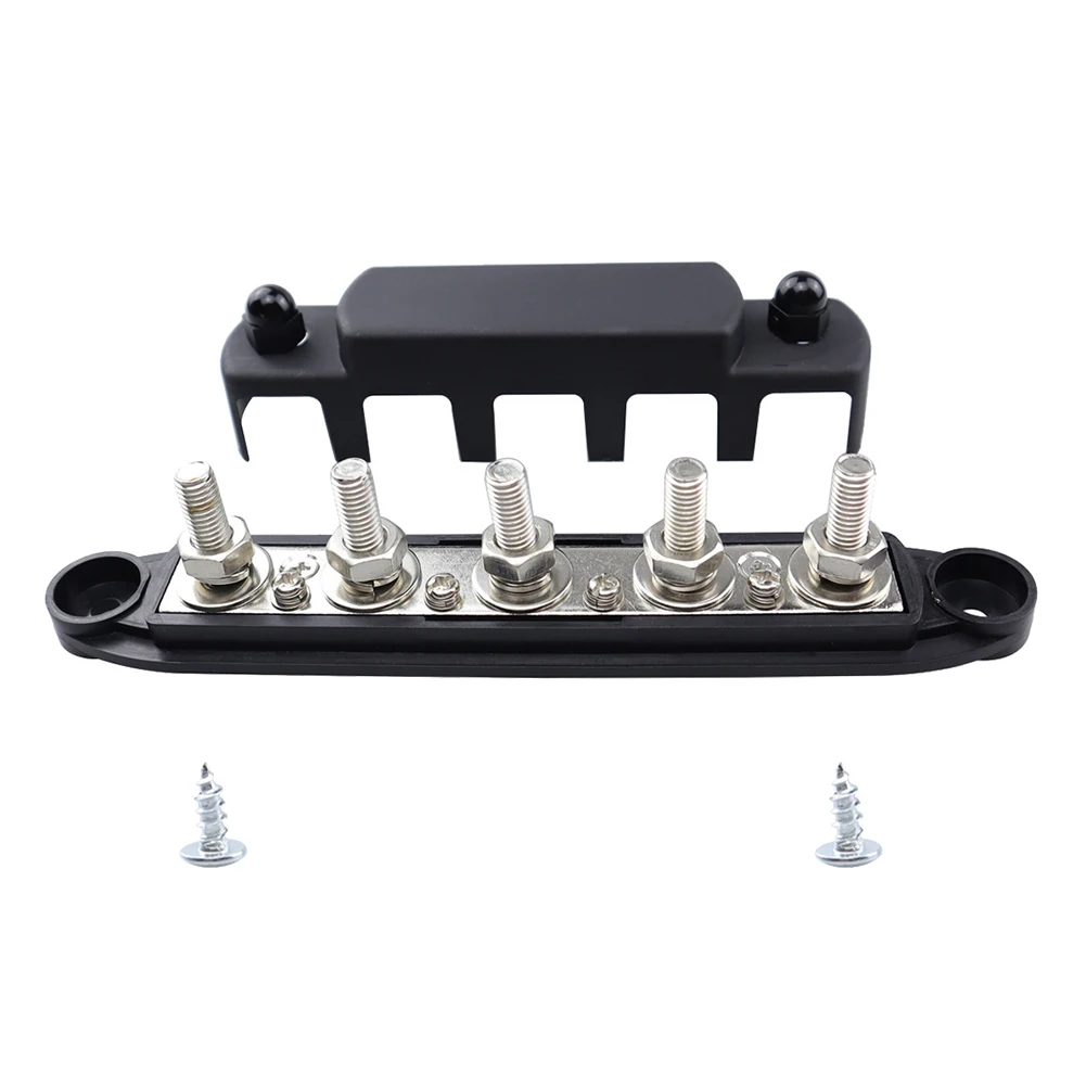 5 Post Power Distribution Block Terminal Screw Bus Bar 300A 48V DC M10 Black&red Cars RV Ships Yachts Power Systems Connectors
5 Post Power Distribution Block Terminal Screw Bus Bar 300A 48V DC M10 Black&red Cars RV Ships Yachts Power Systems Connectors