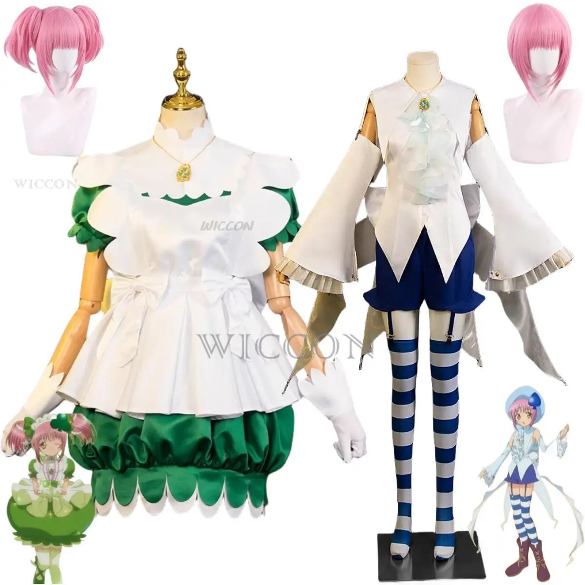 

Anime Shugo Chara Hinamori Amu Cosplay Costume Amulet Spade Amulet Clover Wig Dress Lolita Woman Sexy Kawaii Carnival Party Suit