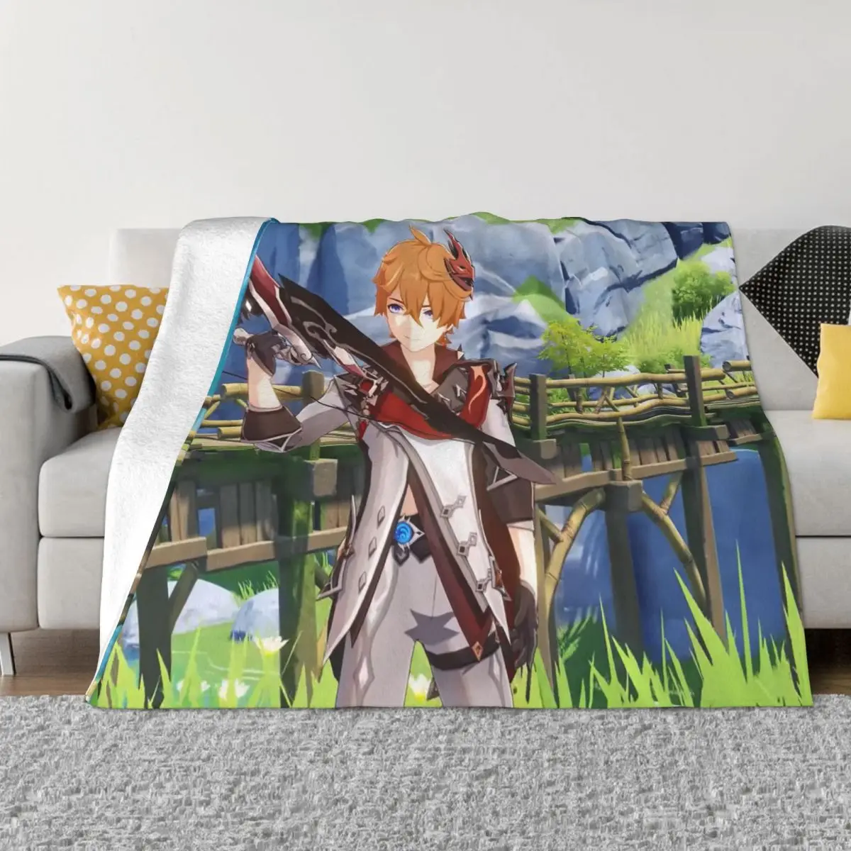 Childe Genshin Impact Blankets Fleece Printed Game Anime Multi-function Warm Throw Blanket for Sofa Bedroom Plush Thin Quilt
Childe Genshin Impact Blankets Fleece Printed Game Anime Multi-function Warm Throw Blanket for Sofa Bedroom Plush Thin Quilt