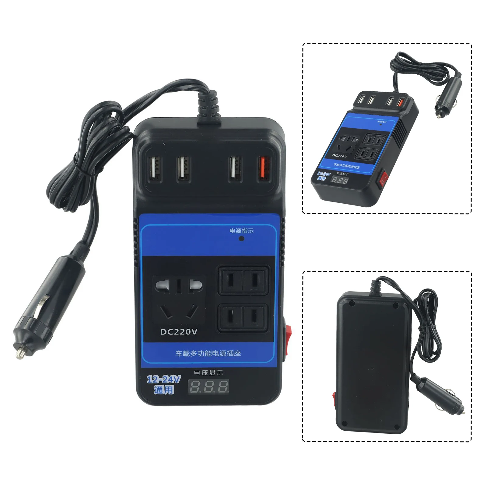Converter Trip Power Inverter Vehicle DC12V 24V To DC110V/220V LED Display Overcurrent Protection Overload Protection
Converter Trip Power Inverter Vehicle DC12V 24V To DC110V/220V LED Display Overcurrent Protection Overload Protection