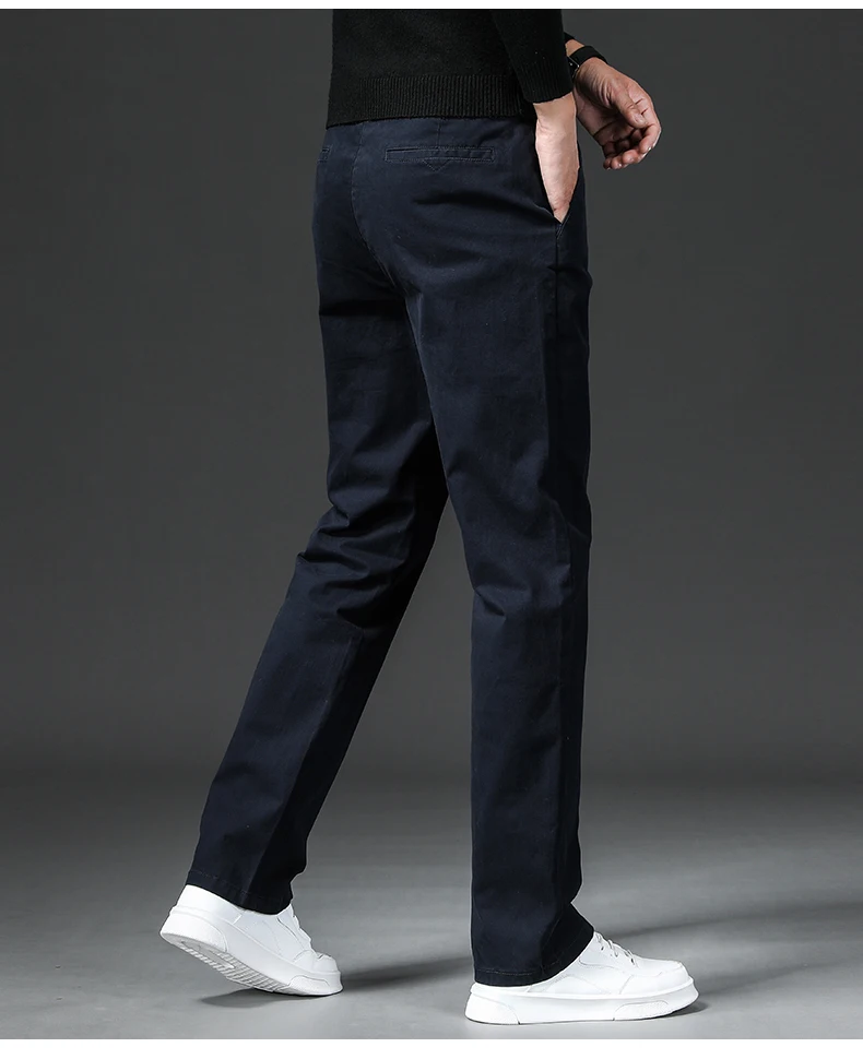 New in Spring Casual Pants Men Straight Fit Cotton Stretch Chino Trouser Male Formal Work Business Dress Khaki Fashion Regular 54 Sa86dc4a358b4494eb1403ecd5cb82d64E