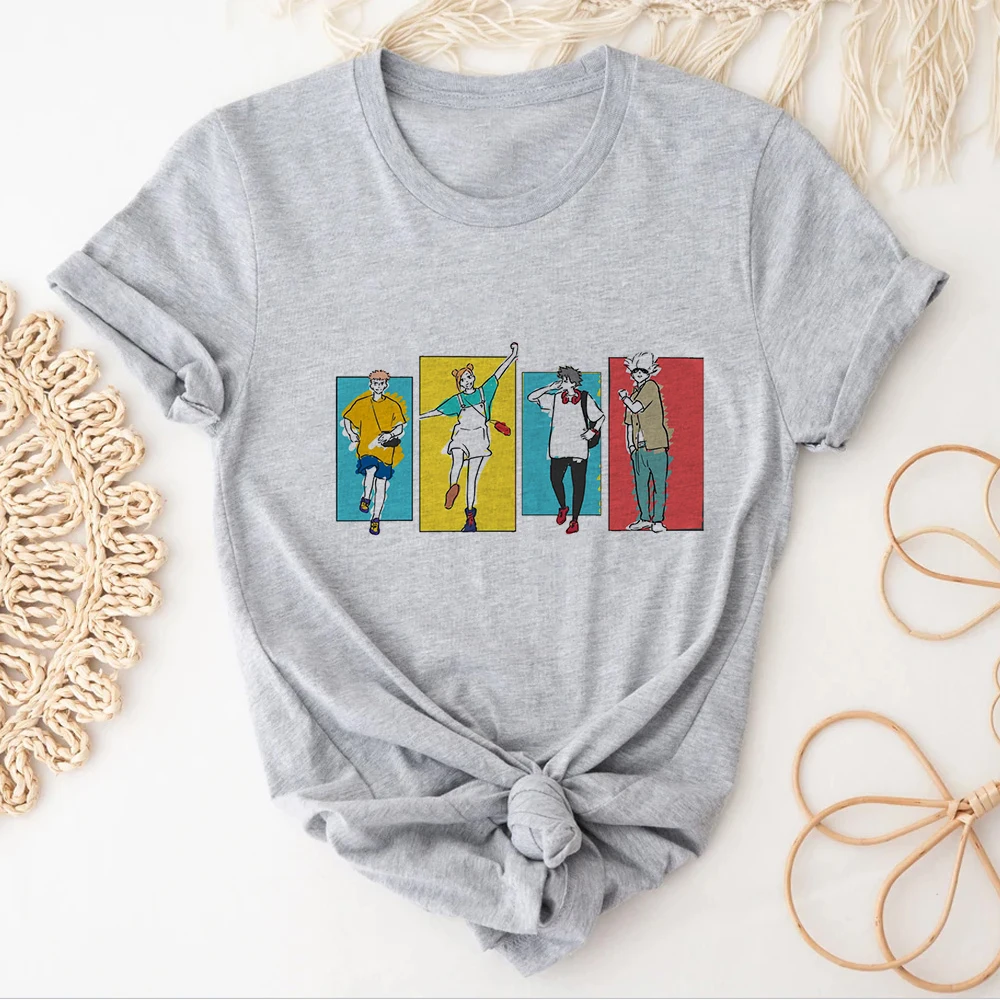 Футболка Gojo с рисунком аниме, женский топ с рисунком манги, дизайнерская одежда 
Футболка Gojo с рисунком аниме, женский топ с рисунком манги, дизайнерская одежда