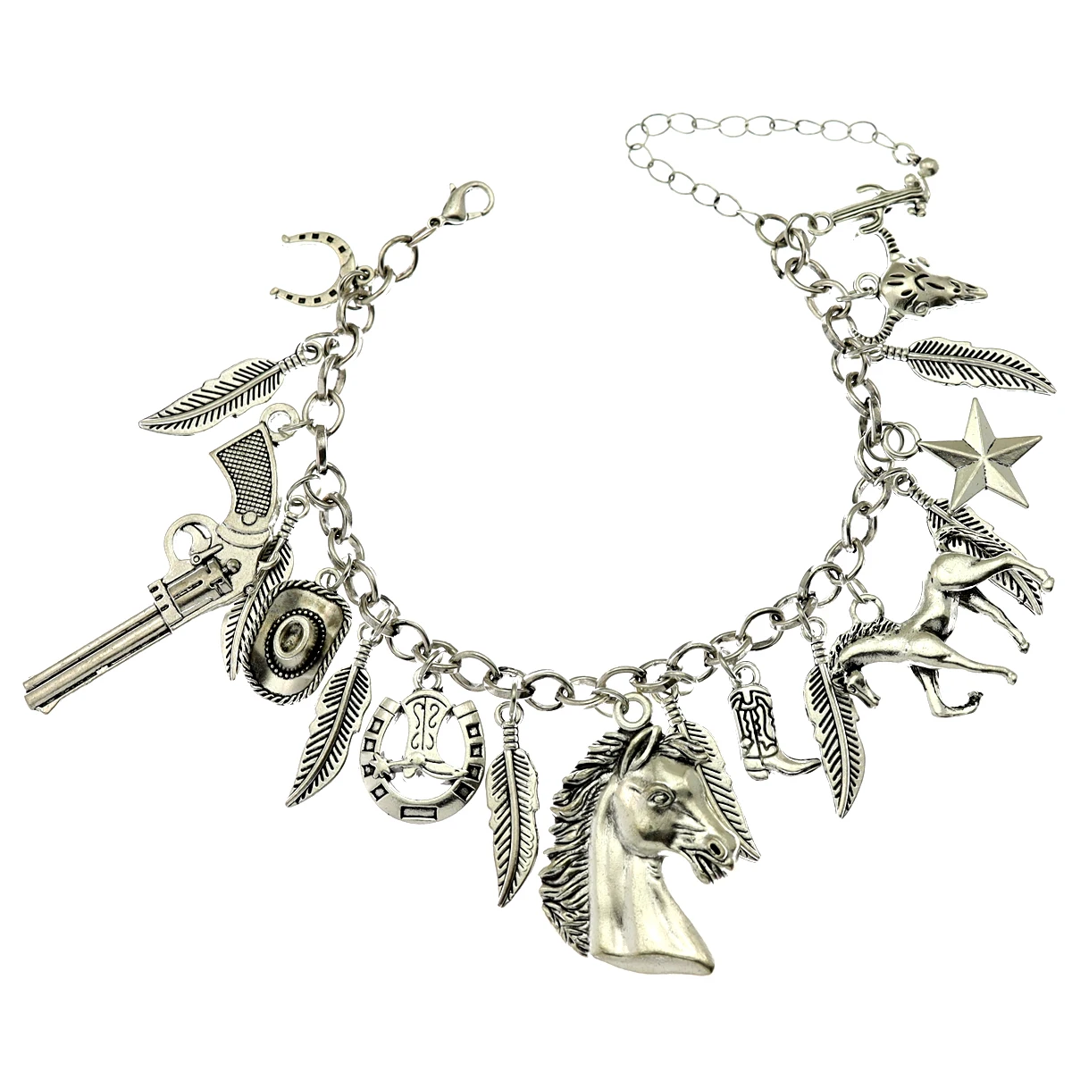 Vintage Charm Bracelets For Women Horse Head Star Geometric Pendant Bangles Fashion Man Chain Link Jewelry Gift Dropshipping
Vintage Charm Bracelets For Women Horse Head Star Geometric Pendant Bangles Fashion Man Chain Link Jewelry Gift Dropshipping