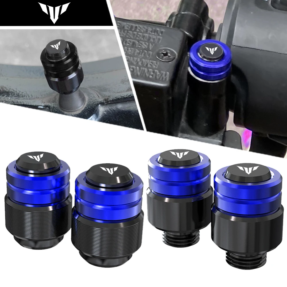 

FOR YAMAHA MT-01 MT03 MT07 MT09 MT10 MT15 MT25 MT125 Motorcycle Rearview Mirror Plug Hole Screw Cap & Tire Valve Stem Caps Cover