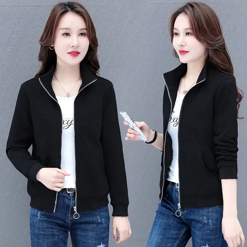 Fashion Sweatshirts Women Clothes 2023 Spring Autumn Long Sleeves Mother Zipper Loose Wild Casual Tops Female Outerwear H2221
Fashion Sweatshirts Women Clothes 2023 Spring Autumn Long Sleeves Mother Zipper Loose Wild Casual Tops Female Outerwear H2221