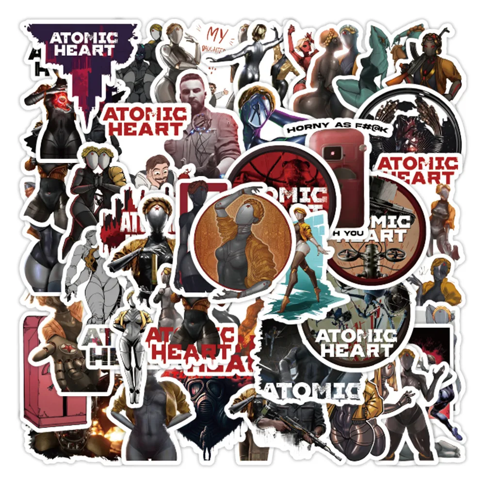 New game Atomic Heart quadratic graffiti decoration anime perimeter suitcase water cup phone case waterproof stickers
New game Atomic Heart quadratic graffiti decoration anime perimeter suitcase water cup phone case waterproof stickers