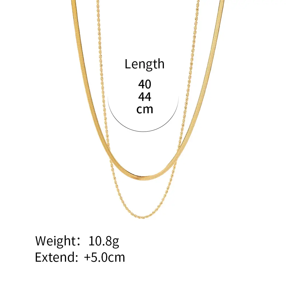 Simple Fashion Stainless Steel Chain Multilayer Necklace For Women Golden Hypoallergenic Trendy Jewelry Party Gift 10 Mallzona Sa87605fab047400cb362dae404ca699df Simple Fashion Stainless Steel Chain Multilayer Necklace For Women Golden Hypoallergenic Trendy Jewelry Party Gift Mallzona