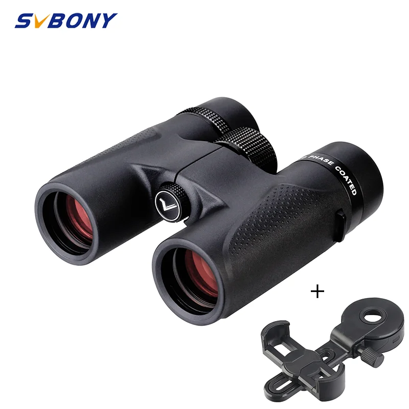 

SVBONY SV202 8X32/8x42/10X50/10x42 ED long range Binoculars + Adapter for Bird Watching,Stargazing,camping,travel,astronomy