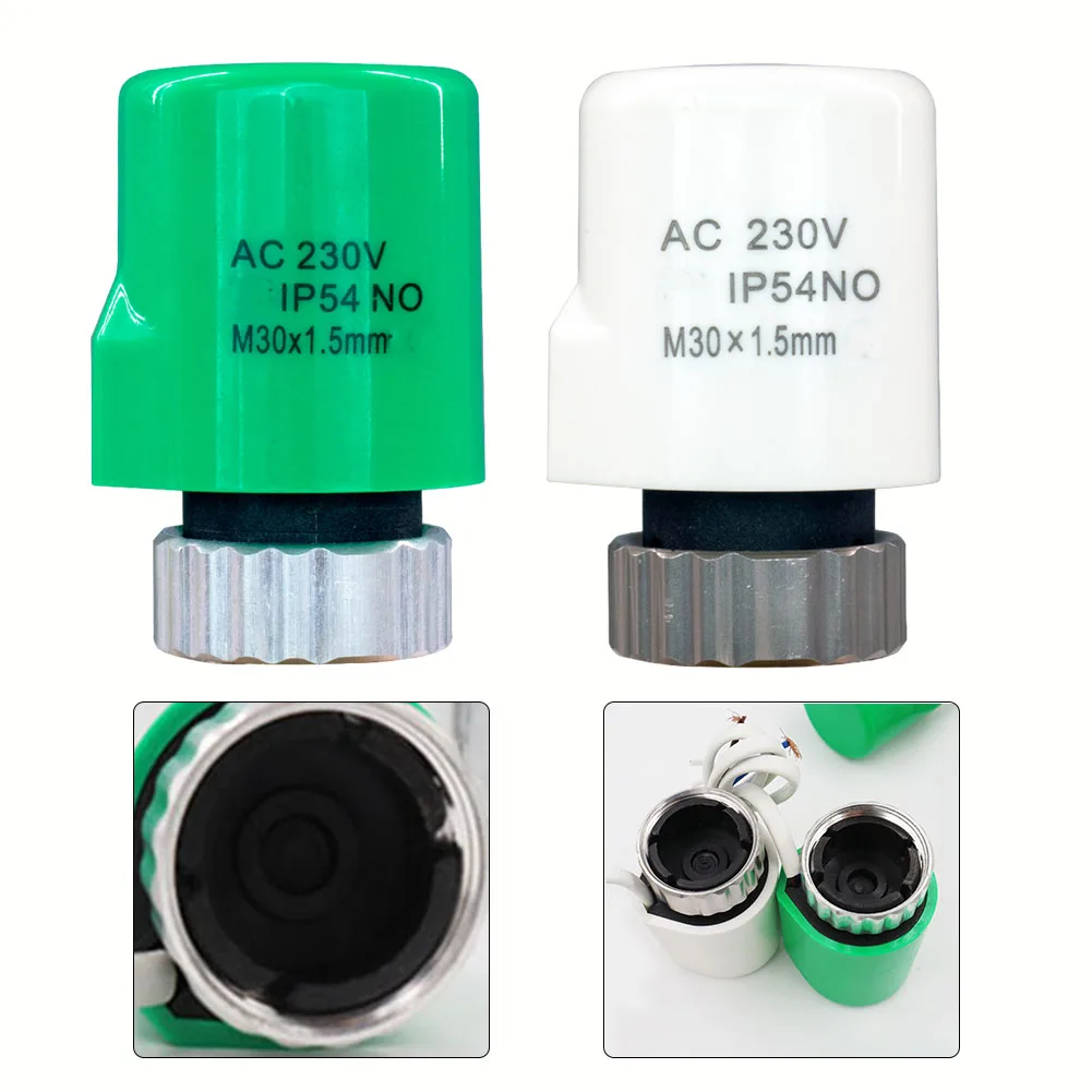 1pc AC 230V Normally Closed/Open M30 X1.5mm Electric Thermal Actuator For Underfloor Heating TRV Thermostatic Radiator Valve
1pc AC 230V Normally Closed/Open M30 X1.5mm Electric Thermal Actuator For Underfloor Heating TRV Thermostatic Radiator Valve