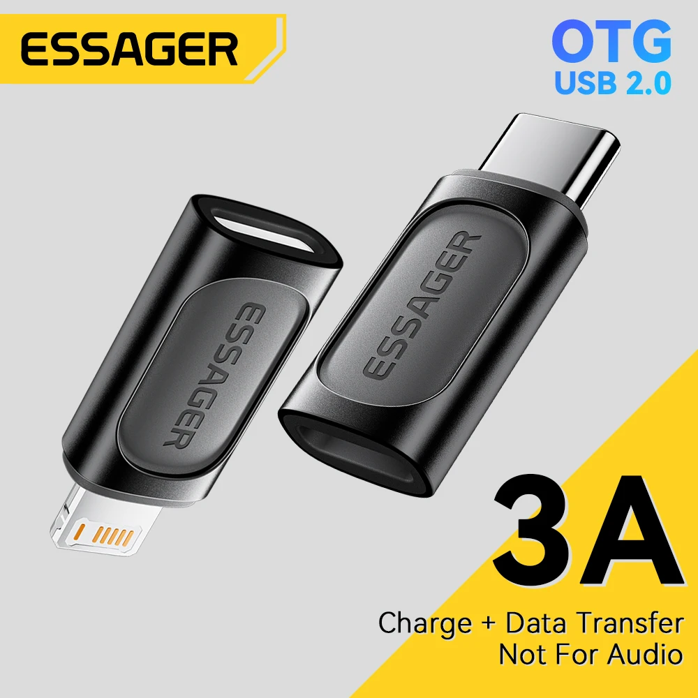 

Essager Lighting To Type C OTG Adapter USB Type C To lighting PD 20W Fast Charging For iPhone 15 14 13 12 Pro Max ios Converter