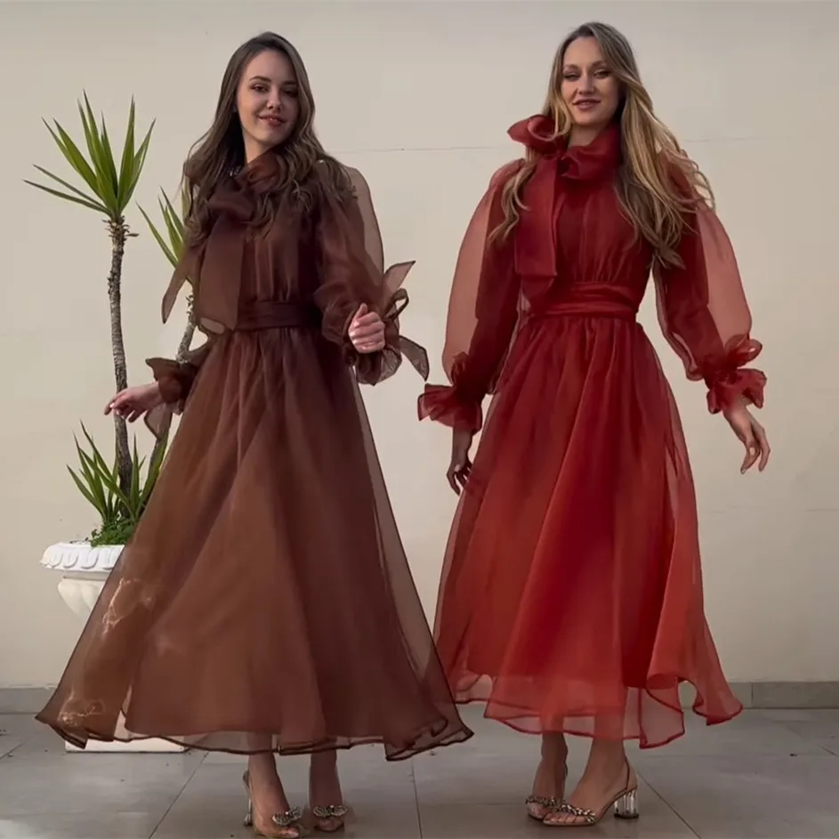 Elegant Short Orange Pleated Evening Desses A-Line Burnt Orange Ankle Length حزب اللباس Floor Length Prom Dresses for Women
Elegant Short Orange Pleated Evening Desses A-Line Burnt Orange Ankle Length حزب اللباس Floor Length Prom Dresses for Women