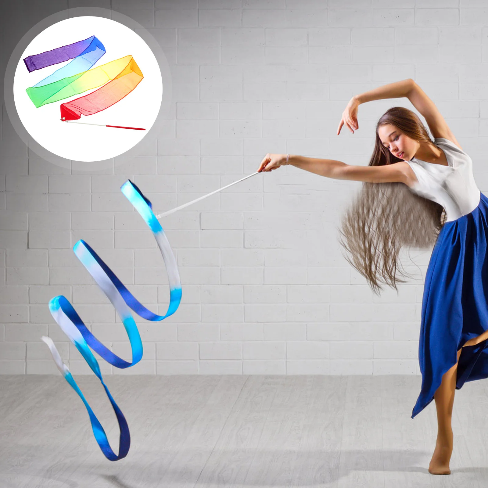 Gymnastics Ribbon Dancing Ribbons Party Portable Children Silk Performing Colored Streamer Dance Fitness
Gymnastics Ribbon Dancing Ribbons Party Portable Children Silk Performing Colored Streamer Dance Fitness