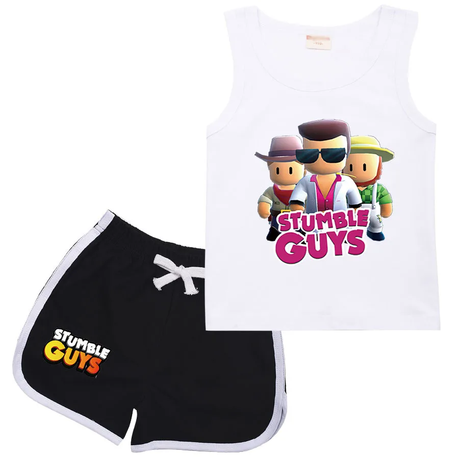 STUMBLE GUYS Costume Kids Summer Clothes Baby Girls Cotton T-shirt+Shorts 2 Piece Set Children Clothing Boys Sports Suits
STUMBLE GUYS Costume Kids Summer Clothes Baby Girls Cotton T-shirt+Shorts 2 Piece Set Children Clothing Boys Sports Suits