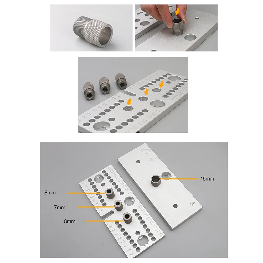 For Woodworking Drill Drilling Guide Drill Sleeve Punched Holes 4-10mm Bushing Silver Stainless Steel Pratical
For Woodworking Drill Drilling Guide Drill Sleeve Punched Holes 4-10mm Bushing Silver Stainless Steel Pratical